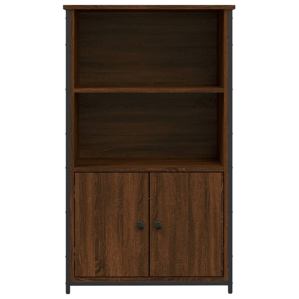 Buffet haut chêne marron 62x32x103,5 cm bois d'ingénierie