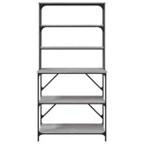 6-tier baker's rack sonoma gray 90x40x180 cm