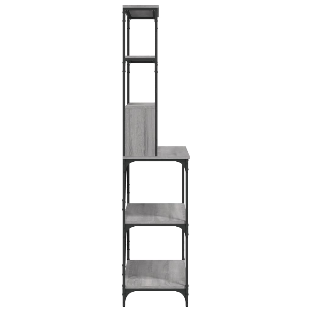 6-tier baker's rack sonoma gray 90x40x180 cm