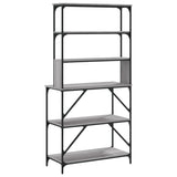 6-tier baker's rack sonoma gray 90x40x180 cm