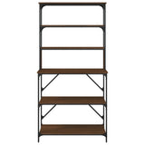 6-tier baker's rack brown oak 90x40x180 cm