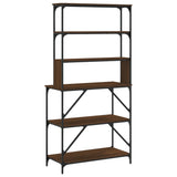 6-tier baker's rack brown oak 90x40x180 cm