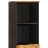 Armoire bain marron et noir 38x33,5x160 cm bois massif manguier