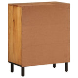 Beistellschrank 60x33x75 cm aus massivem Akazienholz