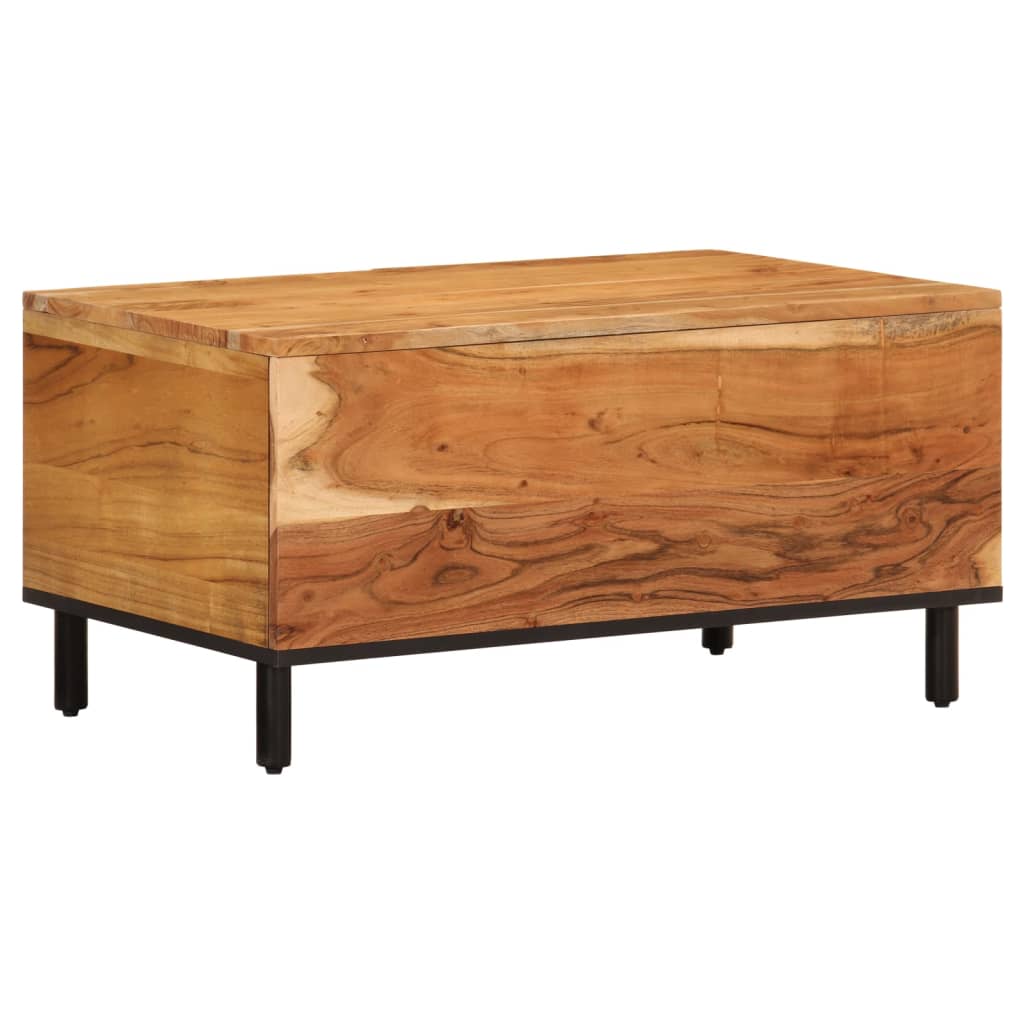 Table basse 80x50x40 cm bois massif d'acacia