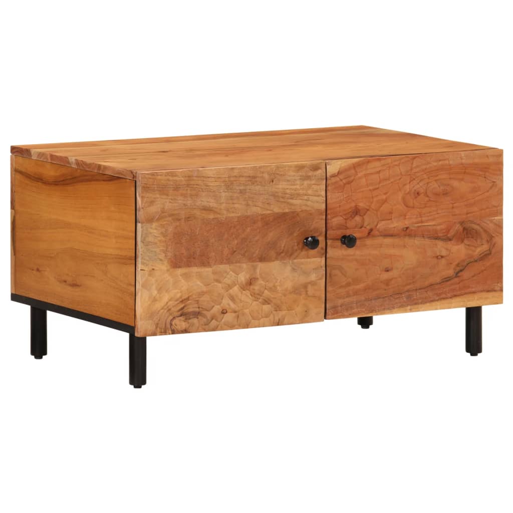 Table basse 80x50x40 cm bois massif d'acacia