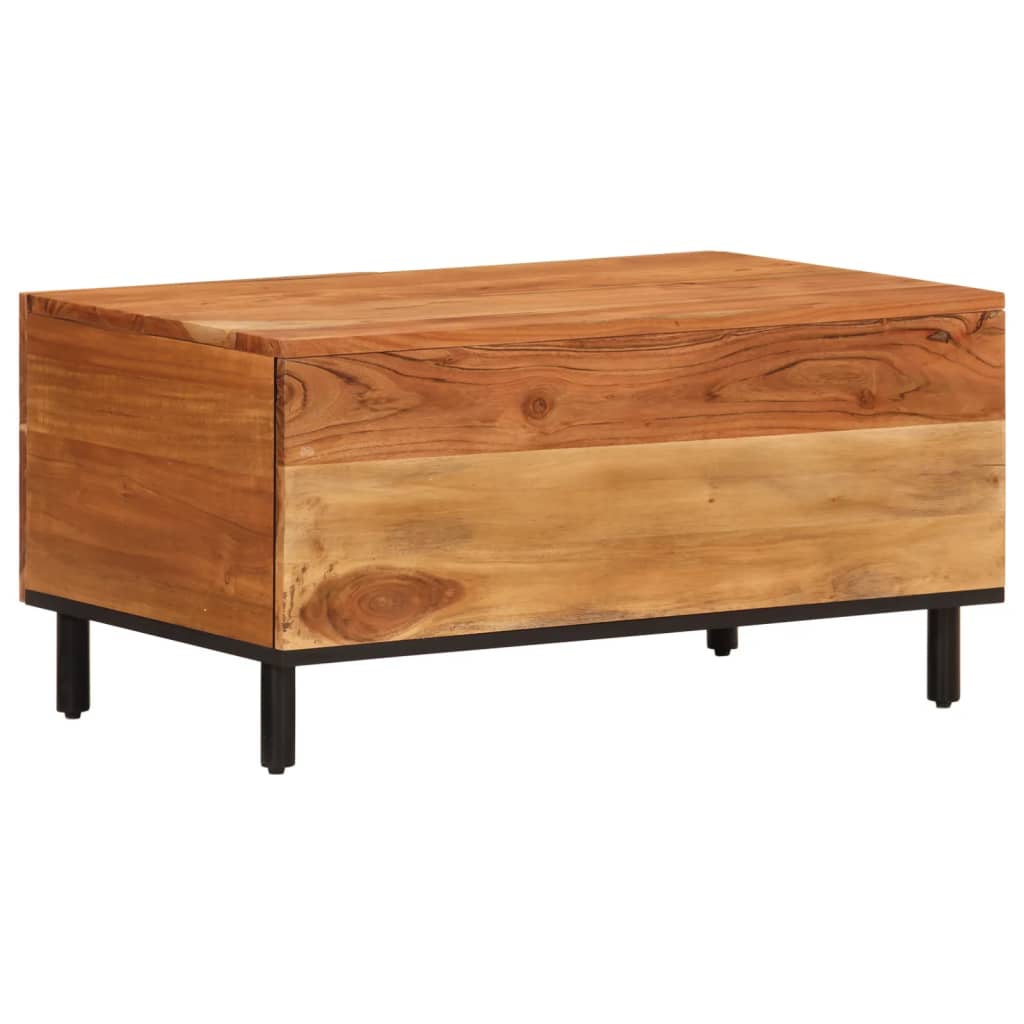 Table basse 80x50x40 cm bois massif d'acacia