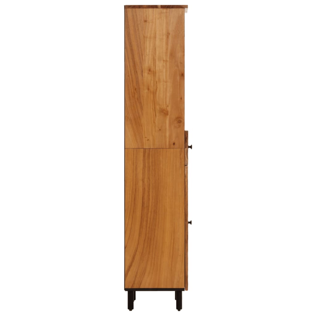 Badezimmerschrank 38x33x160 cm aus massivem Akazienholz