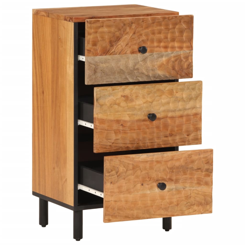 Beistellschrank 40x33x75 cm aus massivem Akazienholz