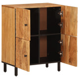 Beistellschrank 60x33x75 cm aus massivem Akazienholz