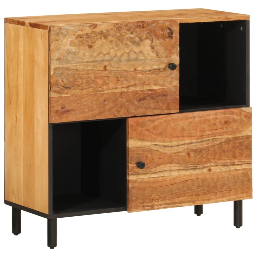 Beistellschrank 80x33x75 cm aus massivem Akazienholz