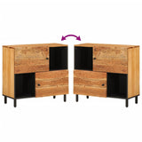 Beistellschrank 80x33x75 cm aus massivem Akazienholz