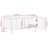 Table basse 80x50x40 cm bois de manguier massif