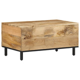 Couchtisch 80x50x40 cm aus massivem Mangoholz