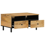 Table basse 80x54x40 cm bois de manguier massif