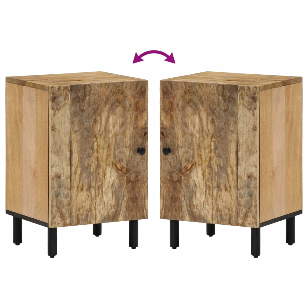 Badezimmerschrank 38x33x58 cm aus massivem Mangoholz