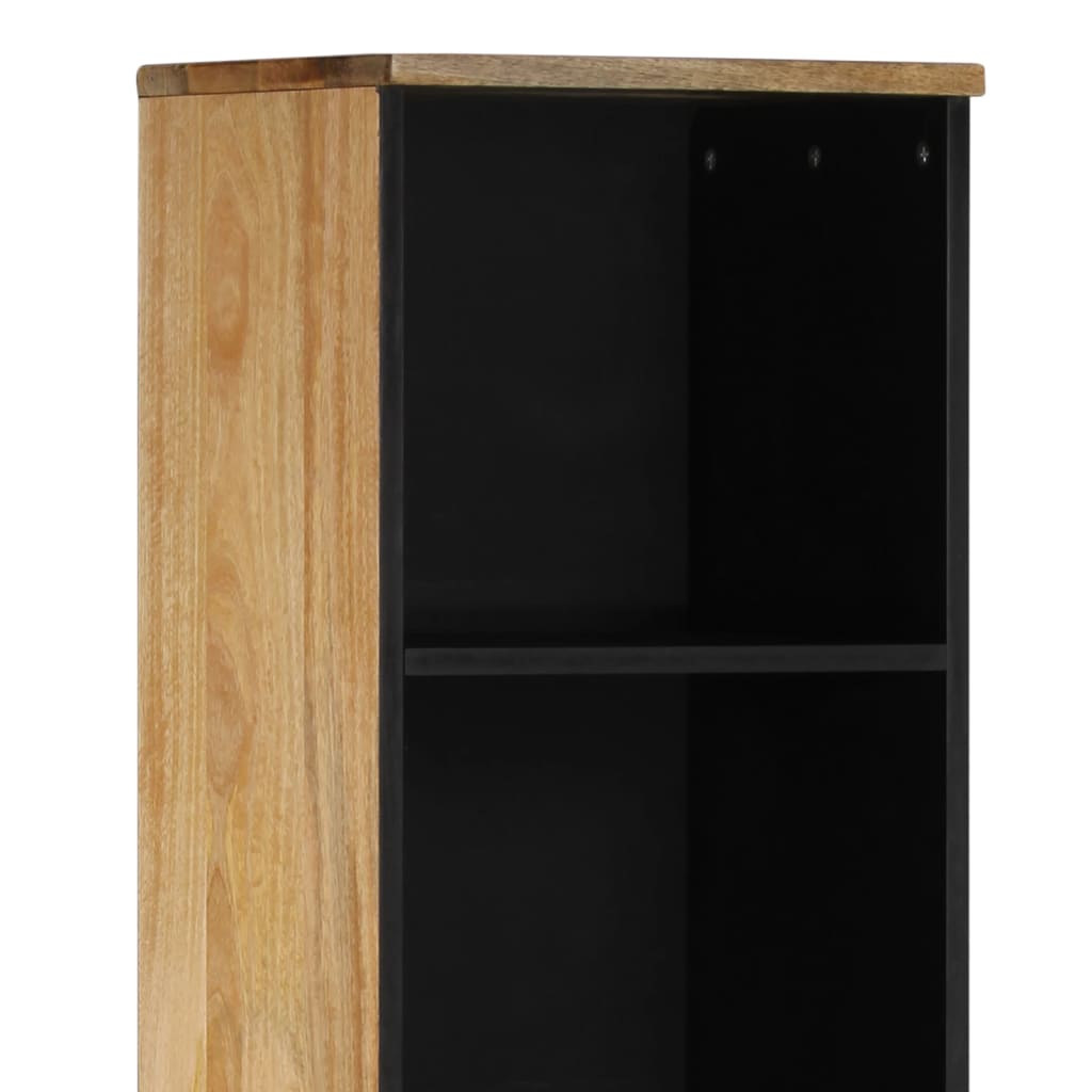 Armoire de salle de bain 38x33x160 cm bois massif de manguier