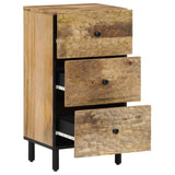 Beistellschrank 40x33x75 cm aus massivem Mangoholz