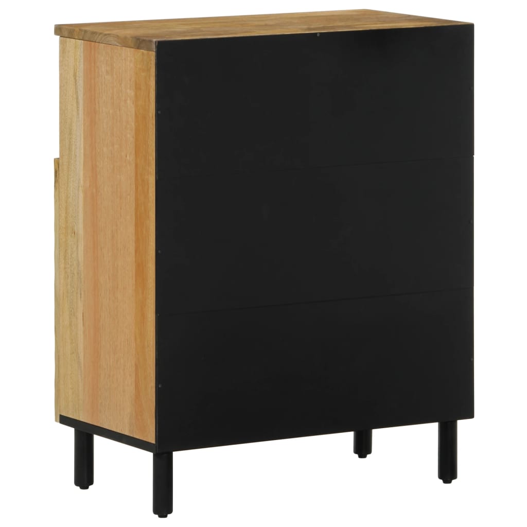 Side cabinet 60x33x75 cm solid mango wood