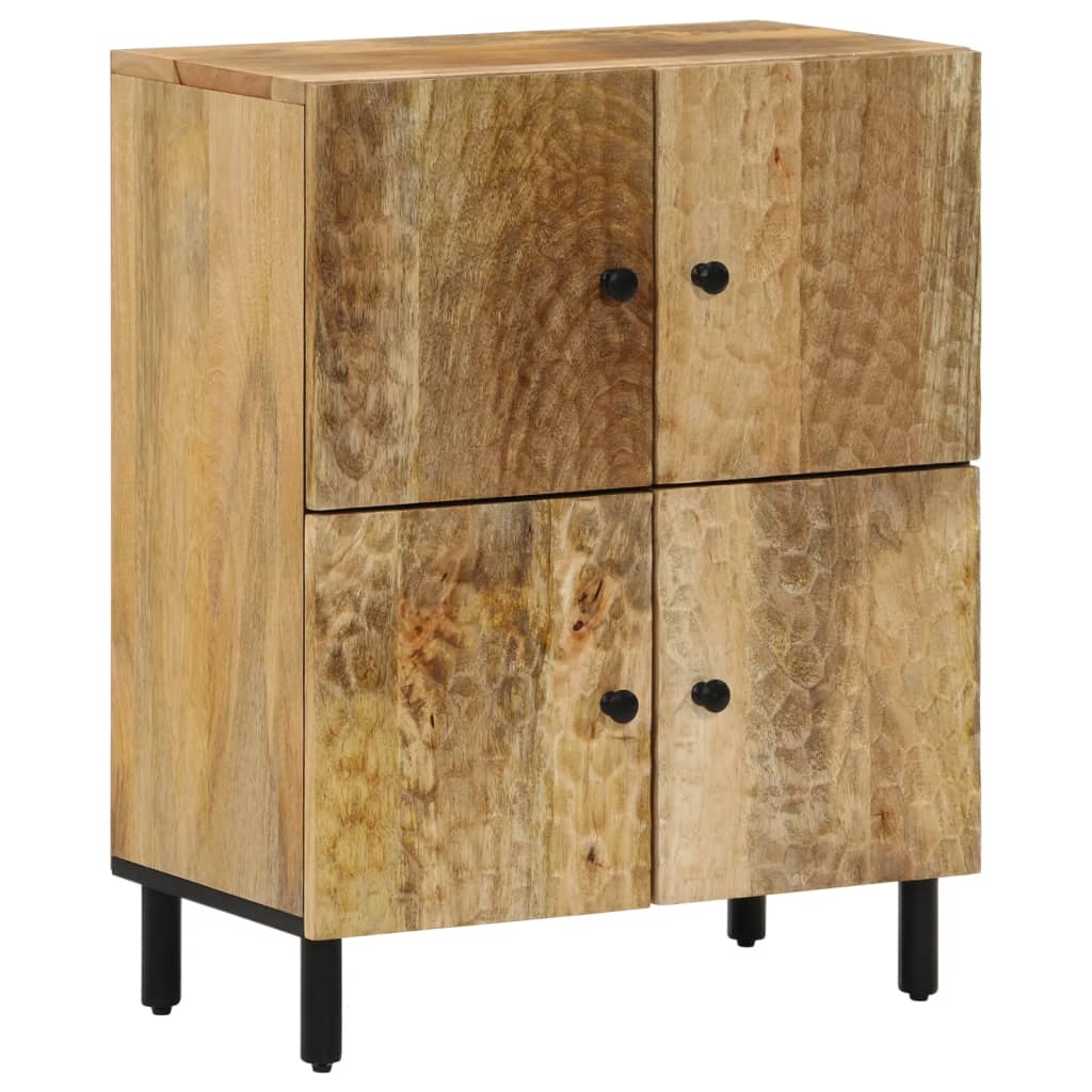 Beistellschrank 60x33x75 cm aus massivem Mangoholz