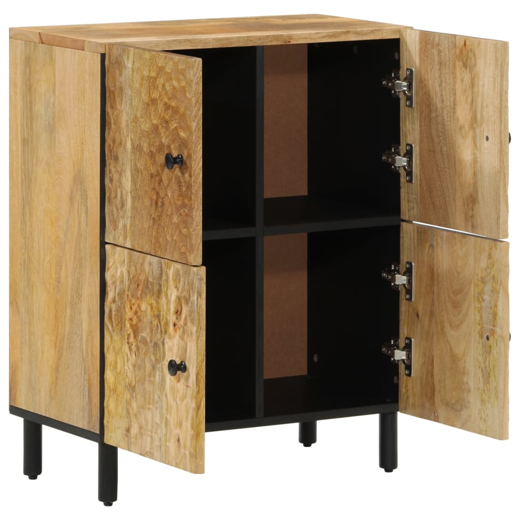 Beistellschrank 60x33x75 cm aus massivem Mangoholz