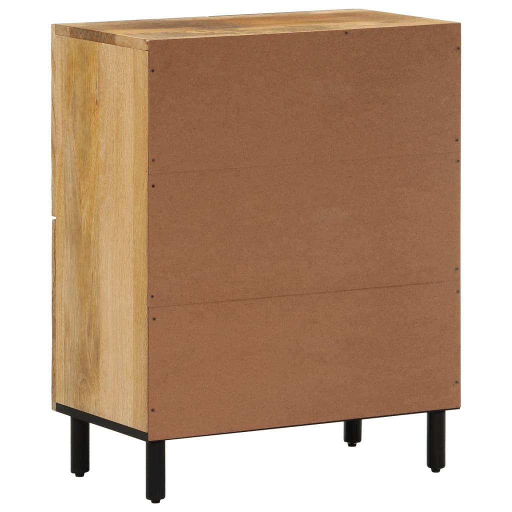 Beistellschrank 60x33x75 cm aus massivem Mangoholz