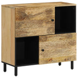 Beistellschrank 80x33x75 cm aus massivem Mangoholz