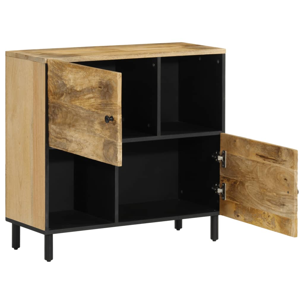 Beistellschrank 80x33x75 cm aus massivem Mangoholz