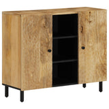 Beistellschrank 90x33x75 cm aus massivem Mangoholz