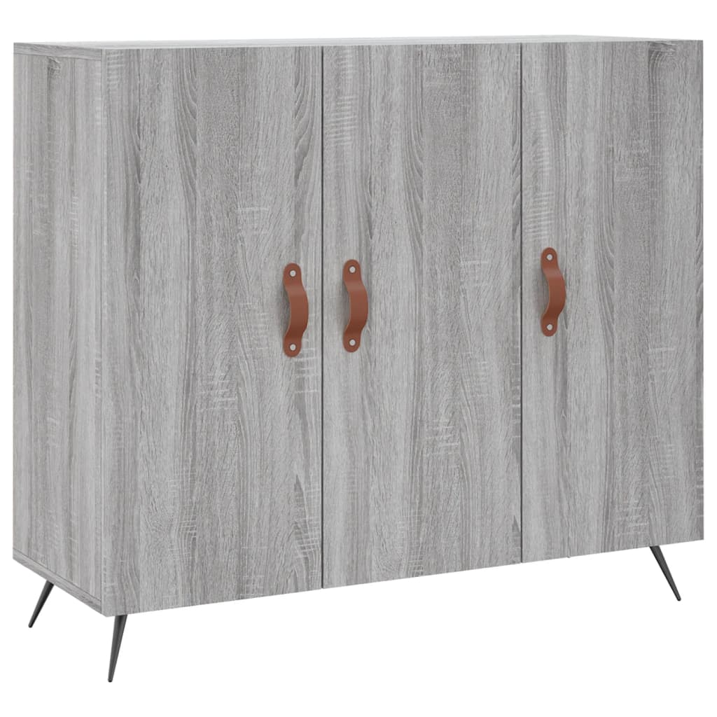 Buffet sonoma gris 90x34x80 cm bois d'ingénierie