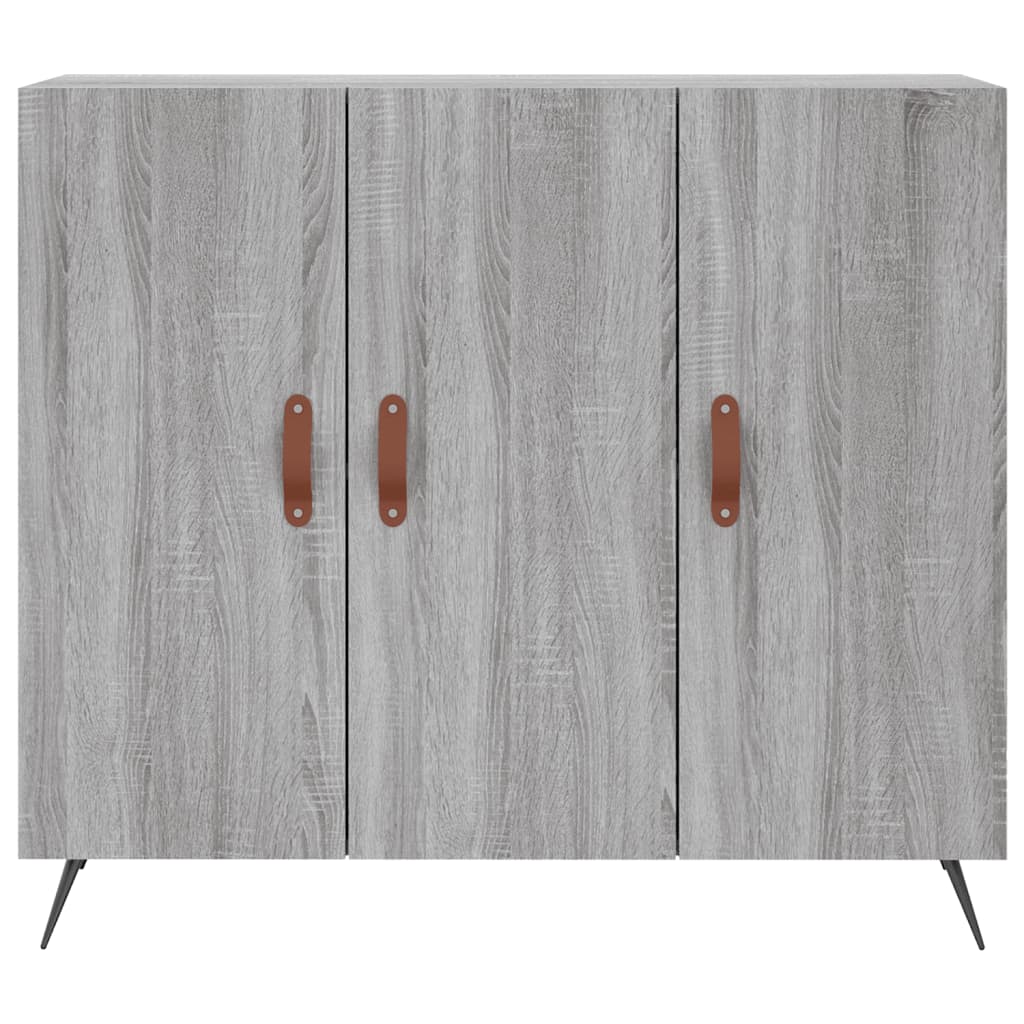 Buffet sonoma gris 90x34x80 cm bois d'ingénierie