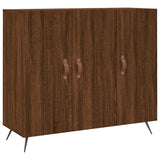 Brown oak sideboard 90x34x80 cm engineered wood