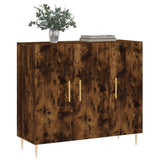 Smoked oak sideboard 90x34x80 cm engineered wood