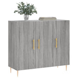 Buffet sonoma gris 90x34x80 cm bois d'ingénierie