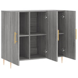 Buffet sonoma gris 90x34x80 cm bois d'ingénierie