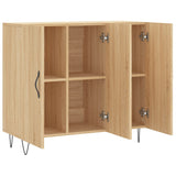 Sonoma oak sideboard 90x34x80 cm engineered wood