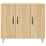 Sonoma oak sideboard 90x34x80 cm engineered wood