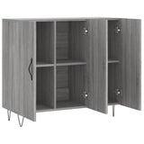 Buffet sonoma gris 90x34x80 cm bois d'ingénierie