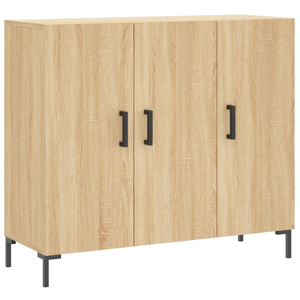 Sonoma oak sideboard 90x34x80 cm engineered wood