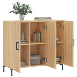 Sonoma oak sideboard 90x34x80 cm engineered wood