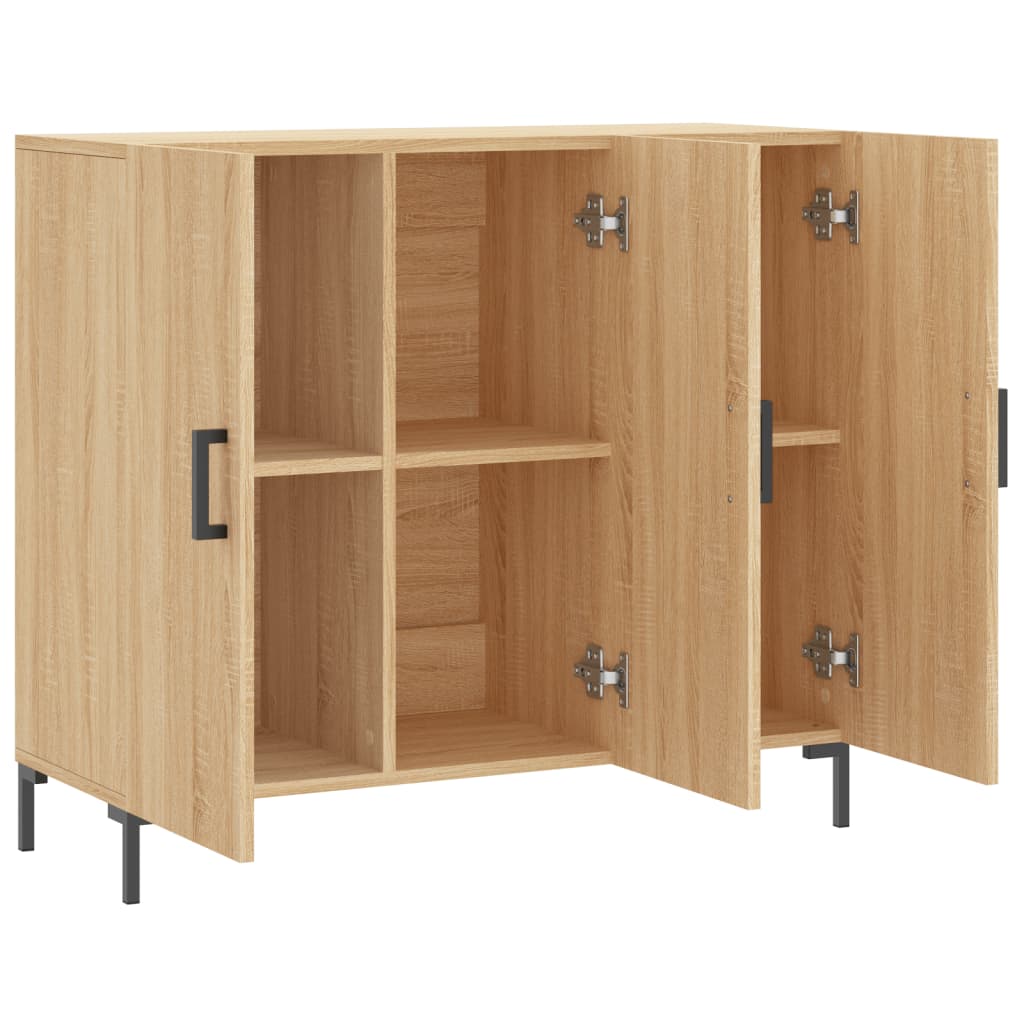 Sonoma oak sideboard 90x34x80 cm engineered wood