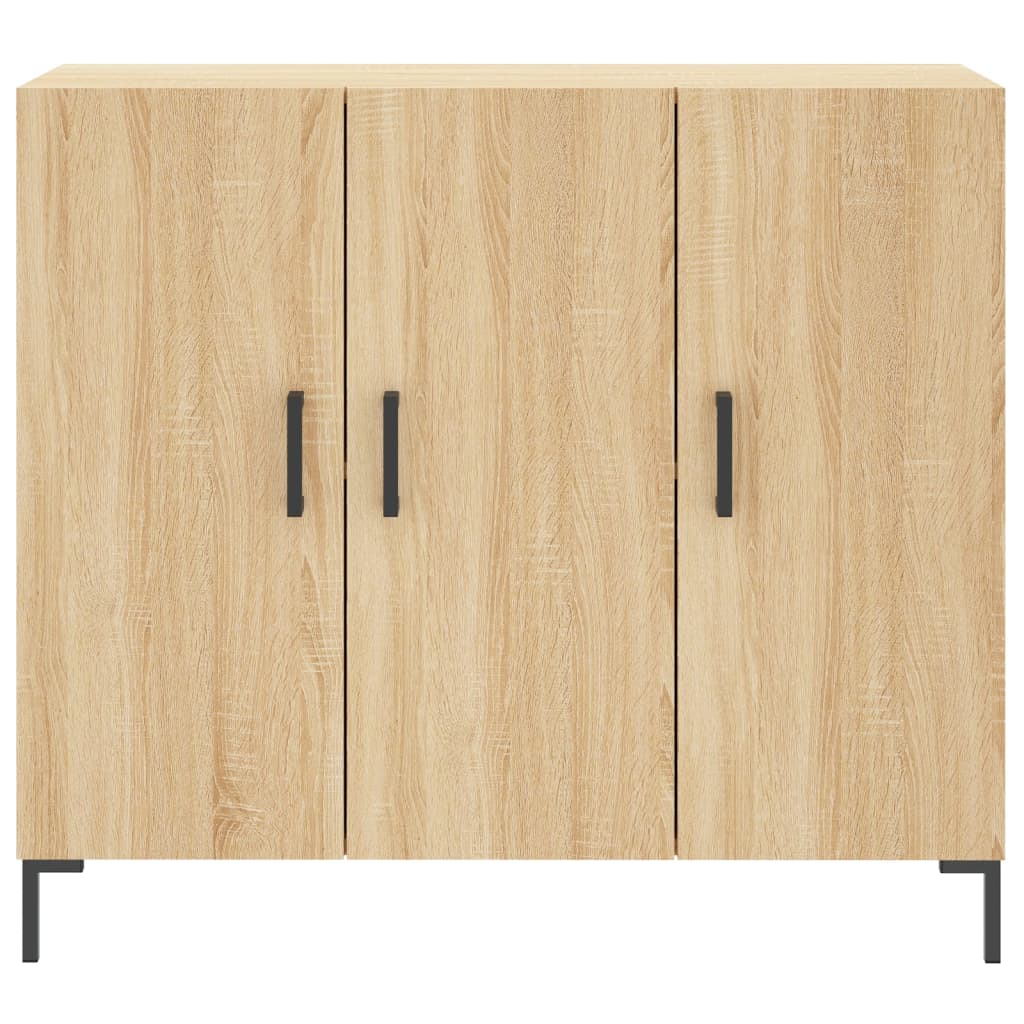 Sonoma oak sideboard 90x34x80 cm engineered wood