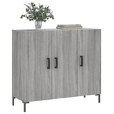 Buffet sonoma gris 90x34x80 cm bois d'ingénierie