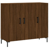 Brown oak sideboard 90x34x80 cm engineered wood