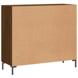 Brown oak sideboard 90x34x80 cm engineered wood