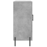 Concrete gray sideboard 90x34x80 cm engineered wood