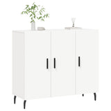 Weißes Sideboard 90x34x80 cm aus Holzwerkstoff