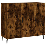 Smoked oak sideboard 90x34x80 cm engineered wood