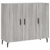 Sonoma graues Sideboard 90x34x80 cm, Holzwerkstoff