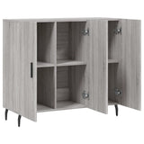 Sonoma gray sideboard 90x34x80 cm engineered wood